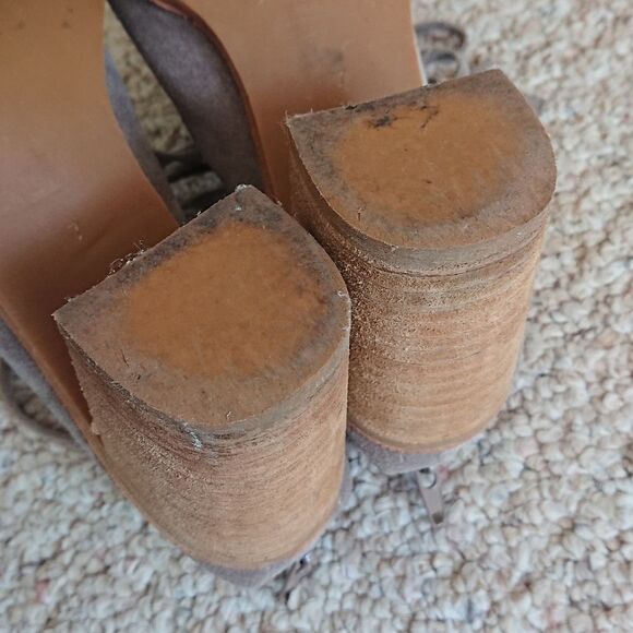 Jeffrey Campbell gray Luxe suede Corwin Lace-Up Booties Size 7 - Picture 15 of 16